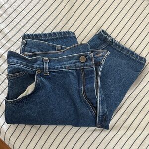 Vintage Chic Classic Blue Denim Jeans